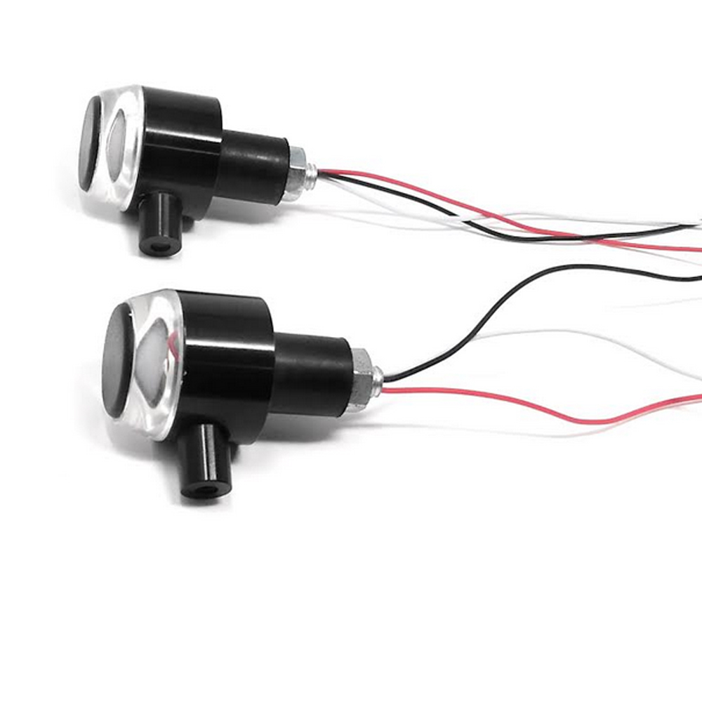Handlebar End Lights For E-Scooters - Rechargeable LED Turn Signals Safety Lights Water Resistant