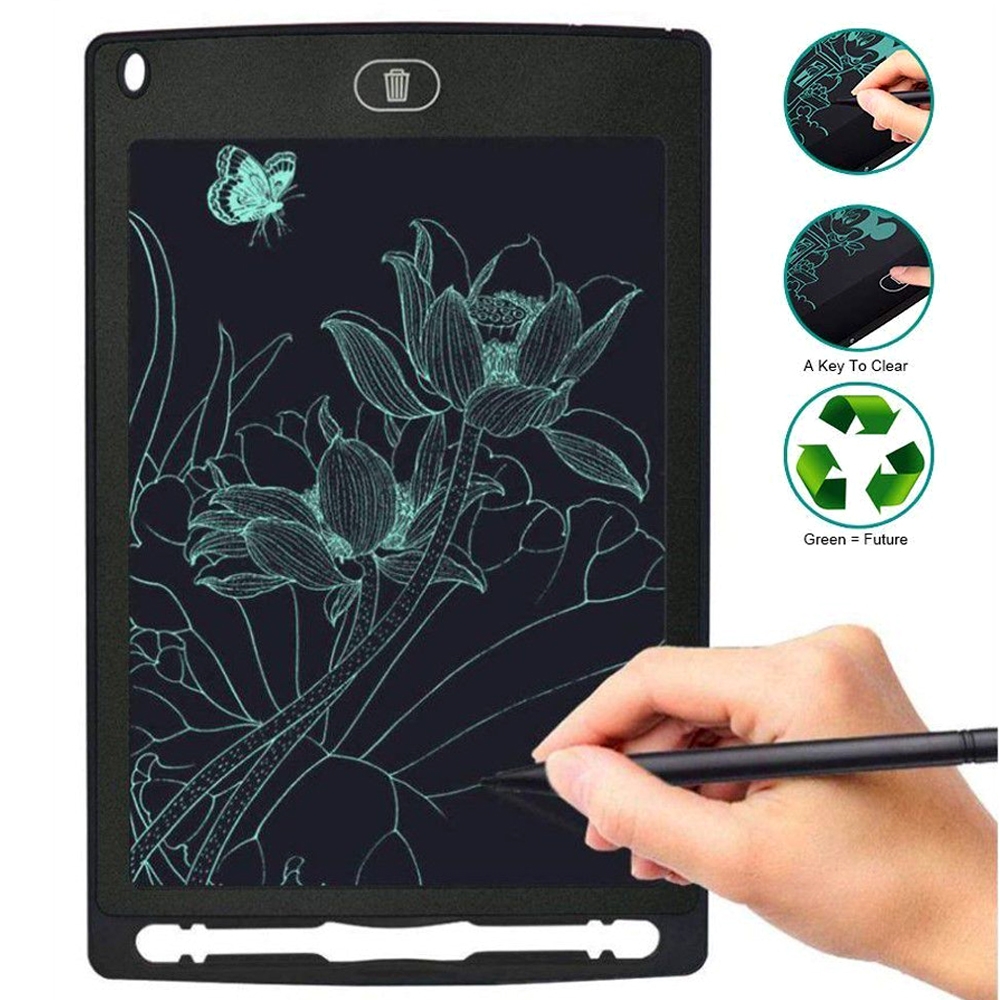 Ultra Thin 8.5 Inch LCD Writing Tablet Digital Drawing Tablet Environment Friendly Convenient Handwriting Notepad Pads Board with Stylus Pen, One Button Erase