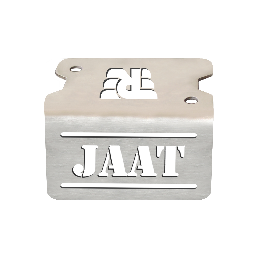 "JAAT" Title Decorative Stainless Steel Front Disk Brake Fluid Reservoir Oil Cap Cover Guard Protector for Your Bike/ Motorcycle