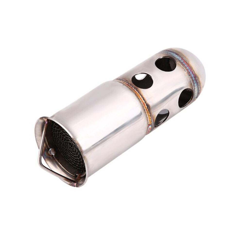 Universal Long 51mm DB Killer with Catalytic Converter for Motorcycle Racing Exhaust Silencer,  Premium Quality Pipe Big Catalytic Converter DB Killer Muffler Baffle