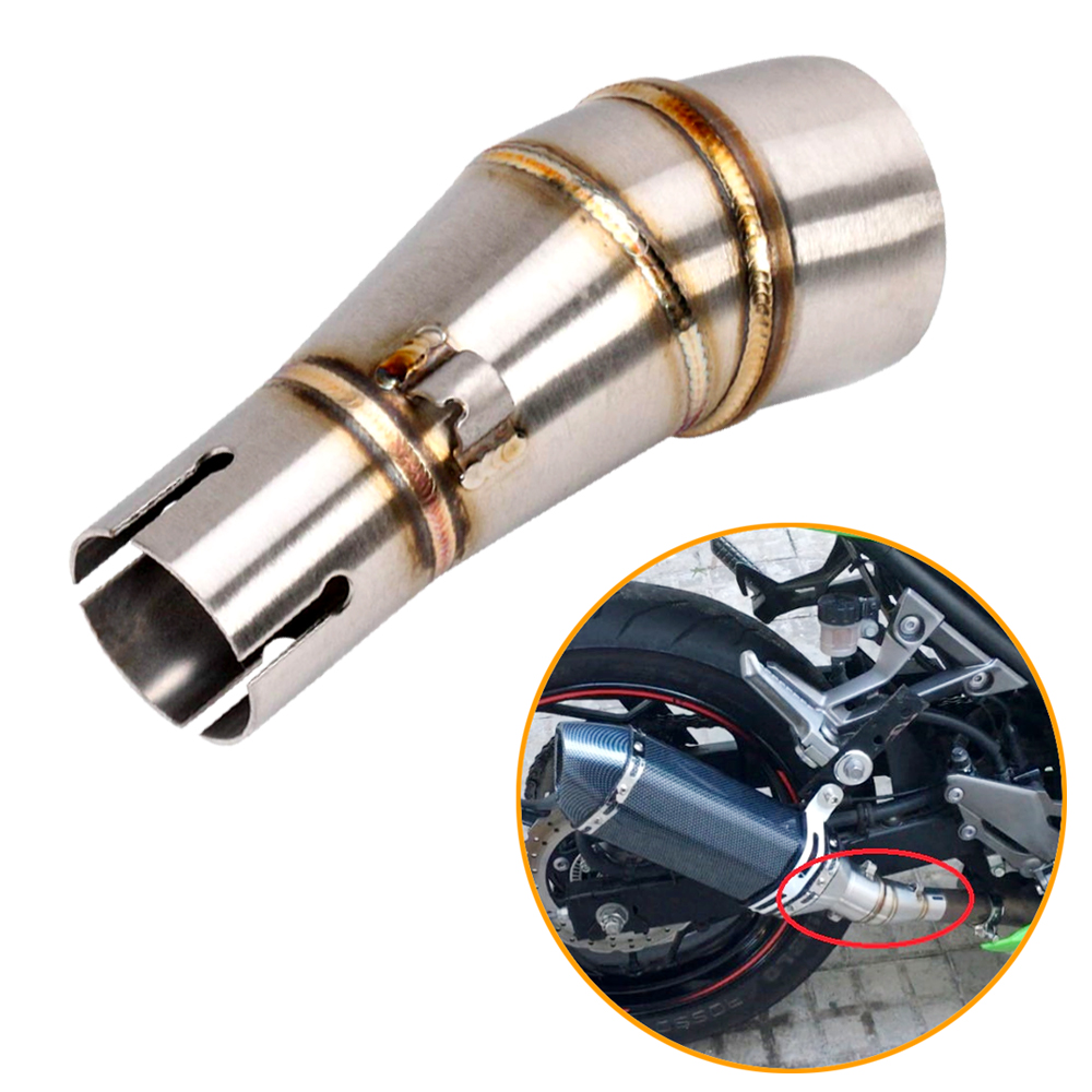 Stainless Steel Motorcycle Exhaust Middle Muffler Bend Pipe for Kawasaki Ninja 250R/ Ninja Z250/ Ninja 300/ Ninja Z300