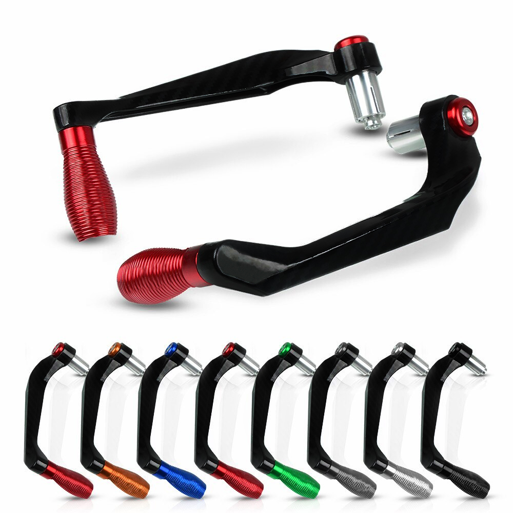 Universal 7/8" 22mm Heavy Duty CNC Aluminum Motorcycle Handlebar Bar End, Brake & Clutch Lever Guard Protector