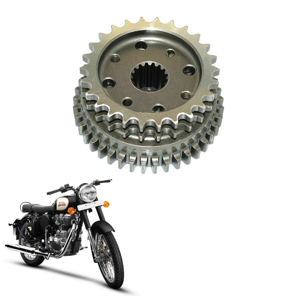 Heavy Duty Durable Self Gear One Way Assembly Compatible with Royal Enfield Bullet/ Standard/ Electa/ Classic 350 & 500cc Model (All Royal Enfield Self Start UCE Model)