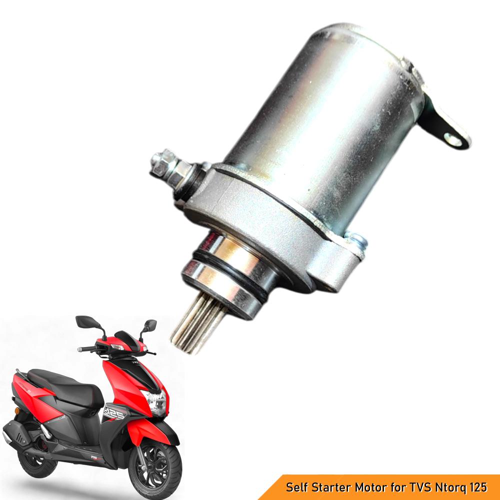 Self Starter Motor Assembly Compatible with TVS Ntorq 125 - Reliable & High-Performance Starter