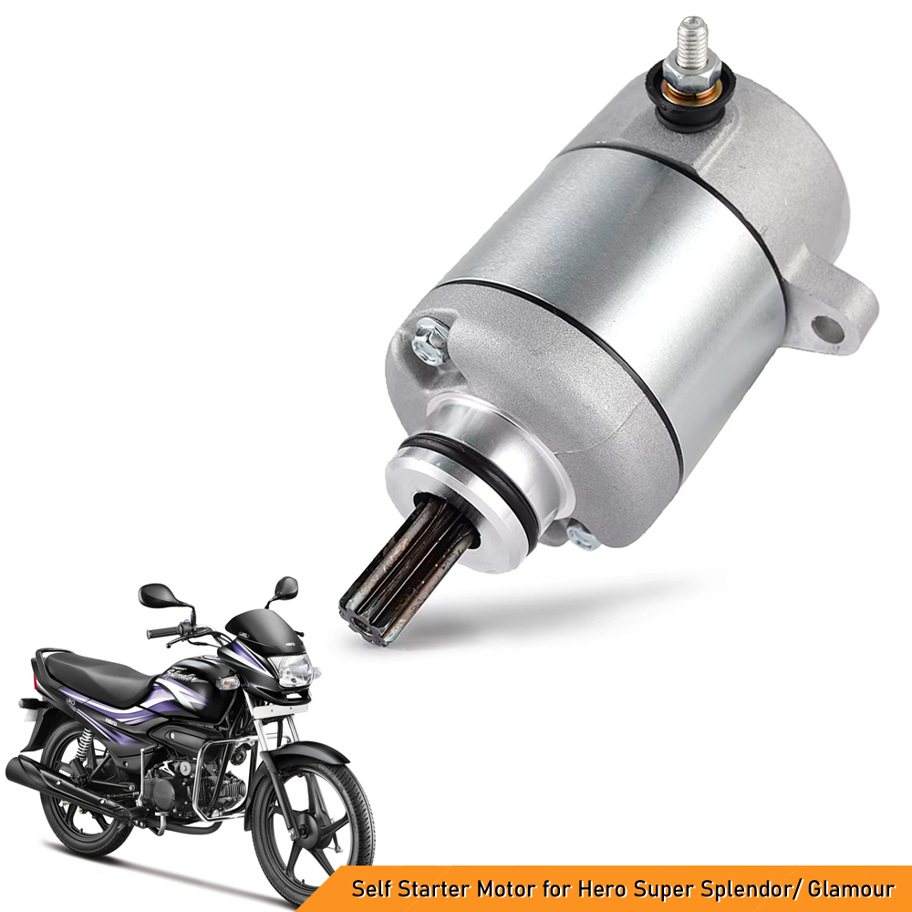 Buy Self Starter Motor for Hero Super Splendor Glamour Reliable Replacement
