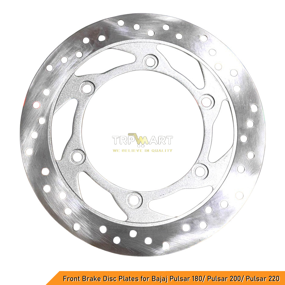 Front Brake Disc Plate Compatible with Bajaj Pulsar 180, Pulsar 200 and Pulsar 220 - Reliable Stopping Power
