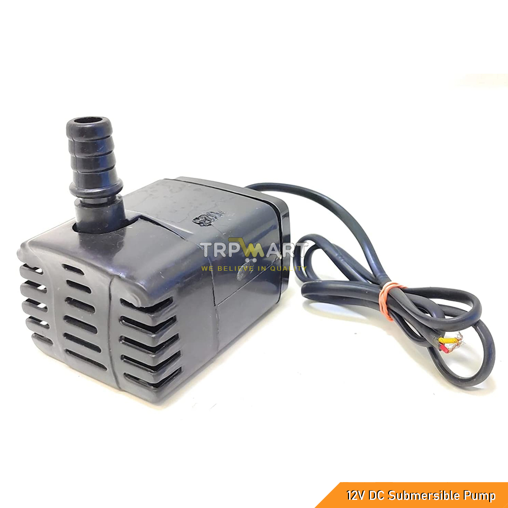 12V DC Submersible Pump - Brushless Motor for Air Coolers, Aquarium, Fountain & DIY Project Use (12V 3.6W 240L/Hr Water Lift upto 2.5 Mtr)