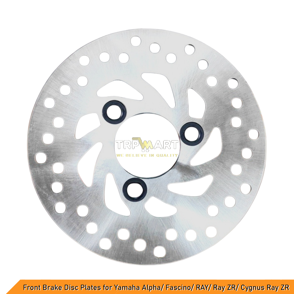Front Brake Disc Plate Compatible with Yamaha Alpha, Fascino, RAY, Ray ZR, Cygnus Ray ZR - High-Quality Replacement