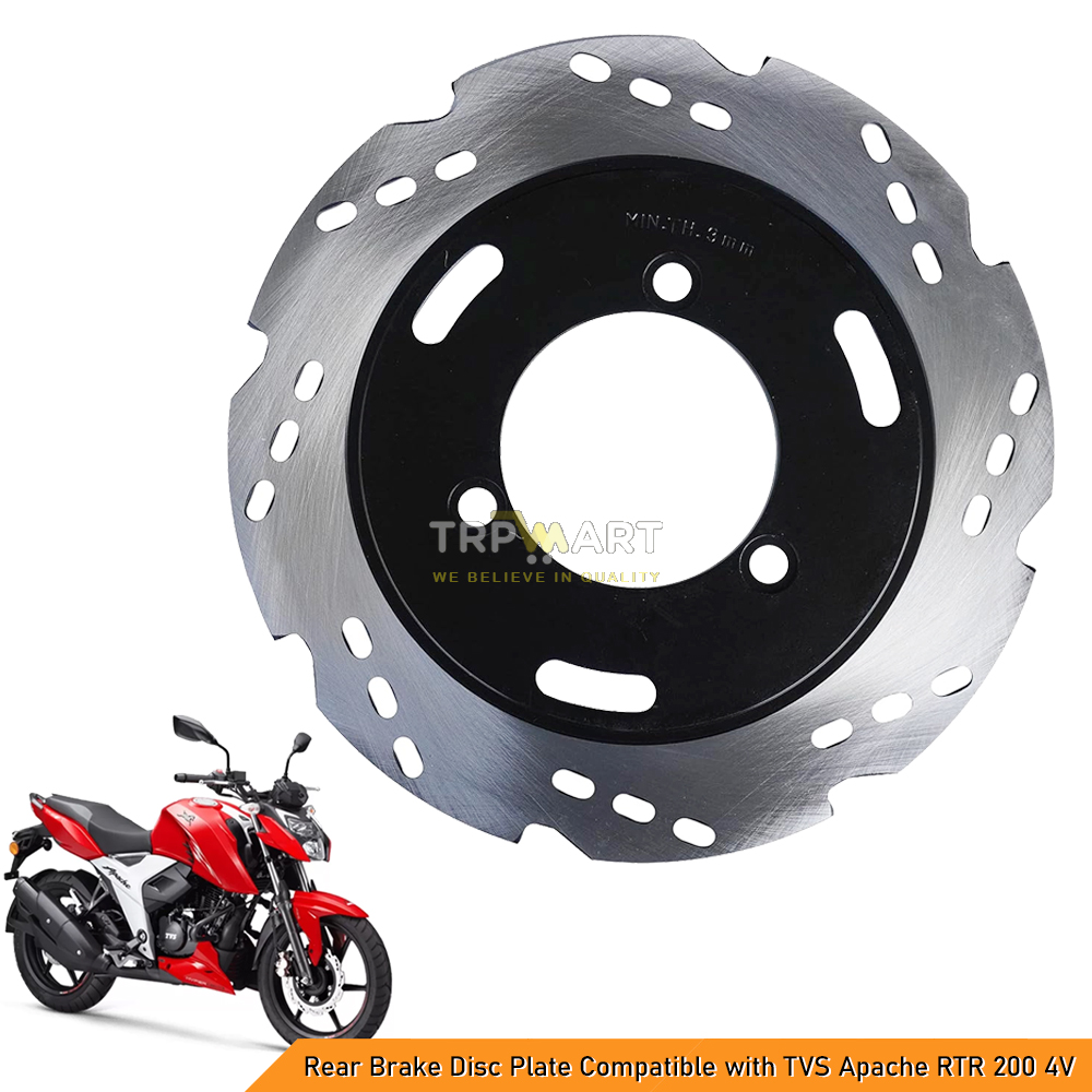 Rear Brake Disc Plate Compatible with TVS Apache RTR 200 4V - High-Performance, Reliable & Long-Lasting Rotor