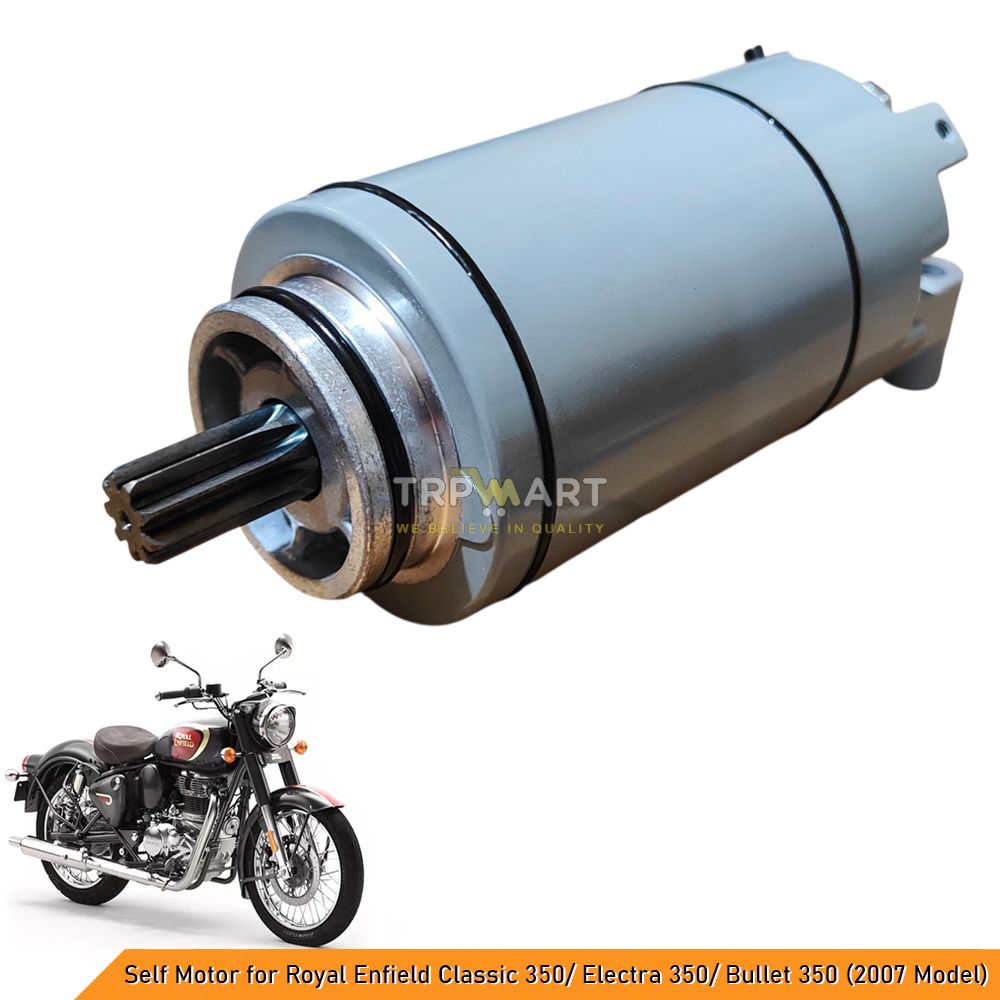 Self Starter Motor Assembly Compatible with Royal Enfield Classic 350 / Electra 350 / Bullet 350 (2007 Model) – 0.7KW High-Performance & Reliable Starter