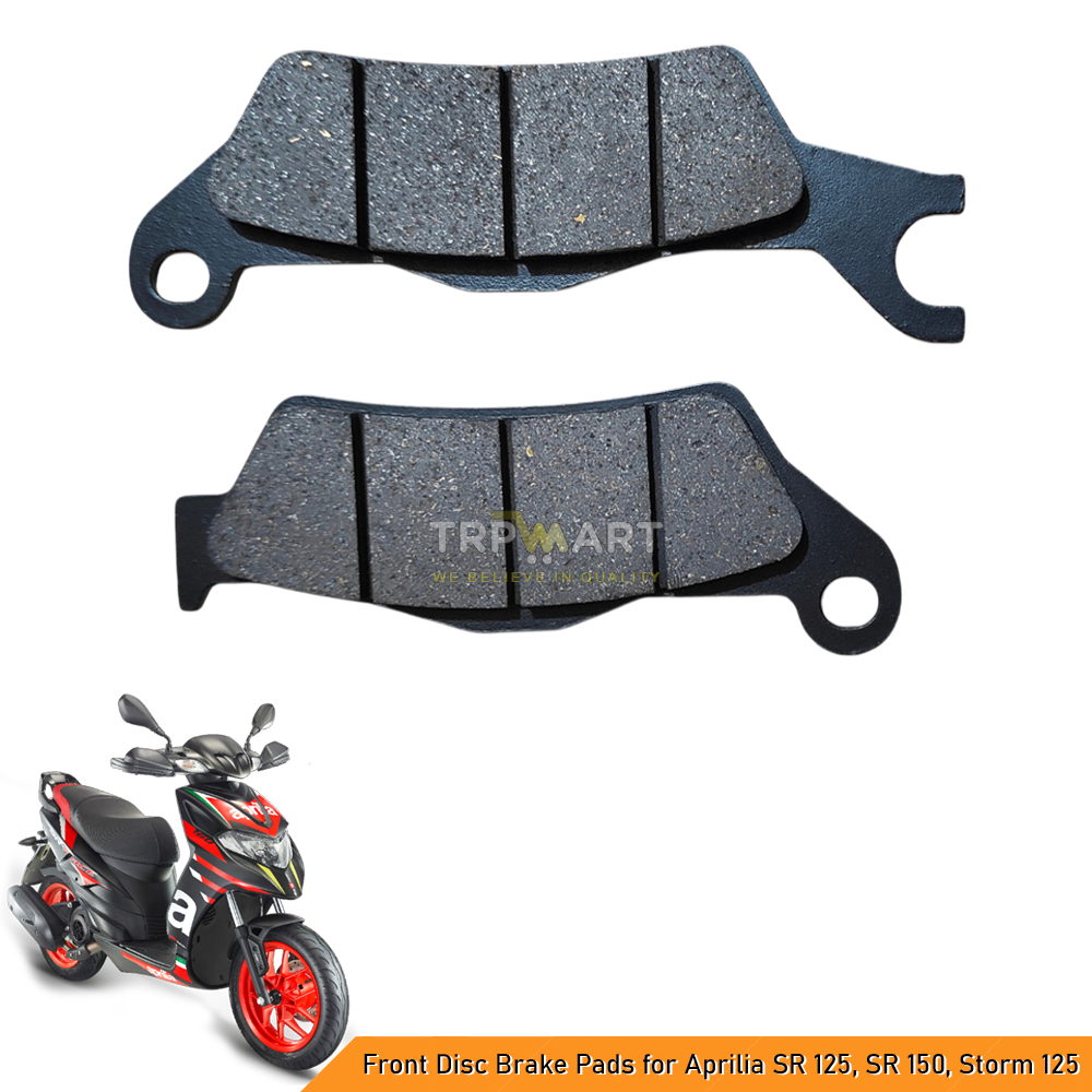 High-Performance Front Disc Brake Pads Compatible for Aprilia SR 125, SR 150, Storm 125 - Enhanced Stopping Power & Durability