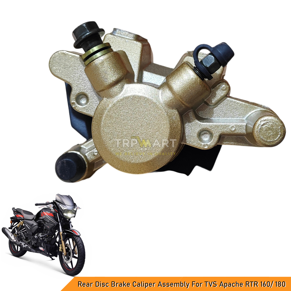 Rear Brake Caliper Assembly Compatible with TVS Apache RTR 160/180 - Premium Quality Replacement