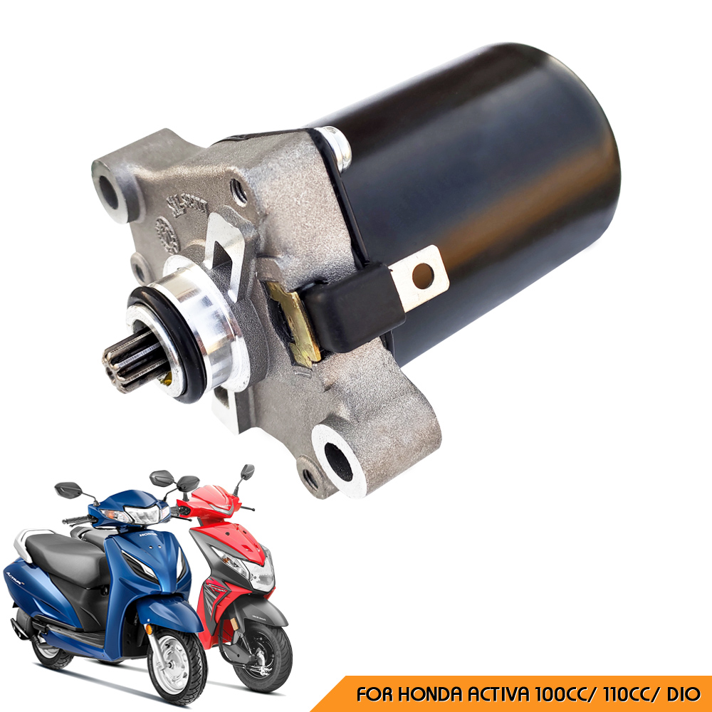 Self Starter Motor Assembly Compatible for Honda Activa 100cc/ Activa 110cc/ Activa Dio - Reliable & High-Performance Starter