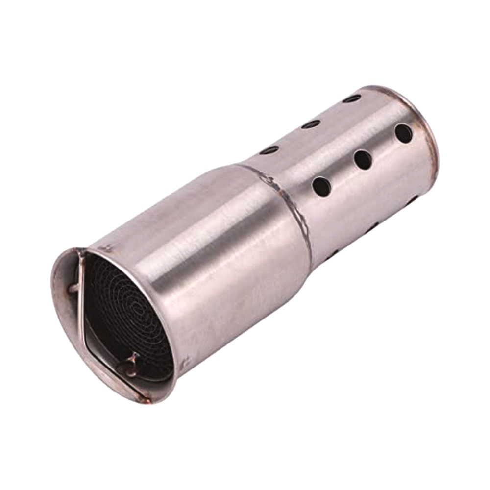 Universal Long Flat 51mm DB Killer with Catalytic Converter for Motorcycle Racing Exhaust Silencer, Premium Quality Pipe Big Flat Catalytic Converter DB Killer Muffler Baffle