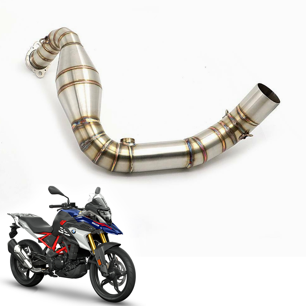 Stainless Steel Motorcycle Exhaust Middle Muffler Bend Pipe for BMW G310R/ G310GS (2017-2019)