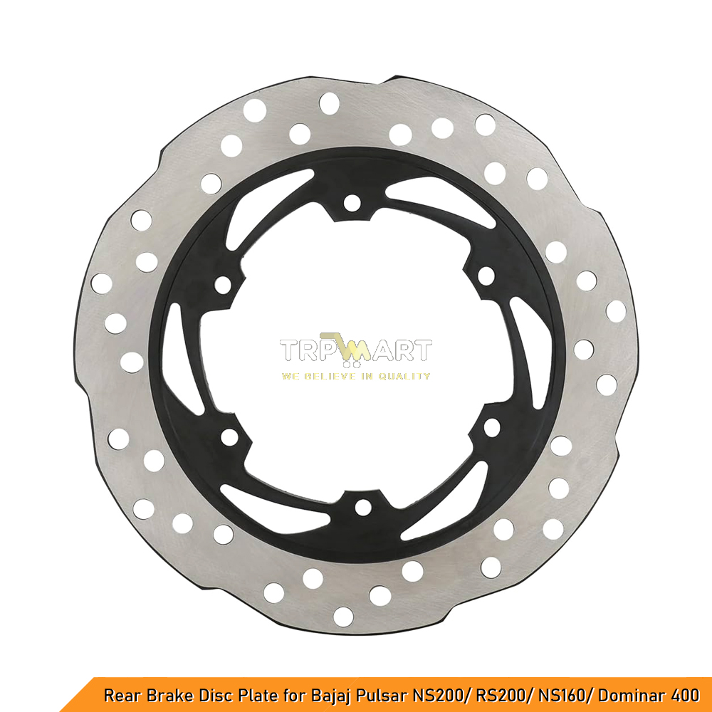Rear Brake Disc Plate Compatible with Bajaj Pulsar NS200, RS200, NS160 & Dominar 400 – High-Quality Replacement