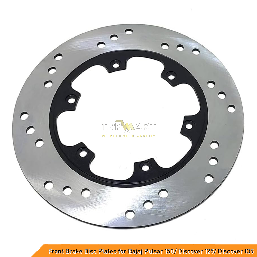 Front Brake Disc Plate Compatible with Bajaj Pulsar 150, Discover 125, Discover 125 Old Model, Discover 135 & Discover 135 Old Model (6 Hole Mounting)