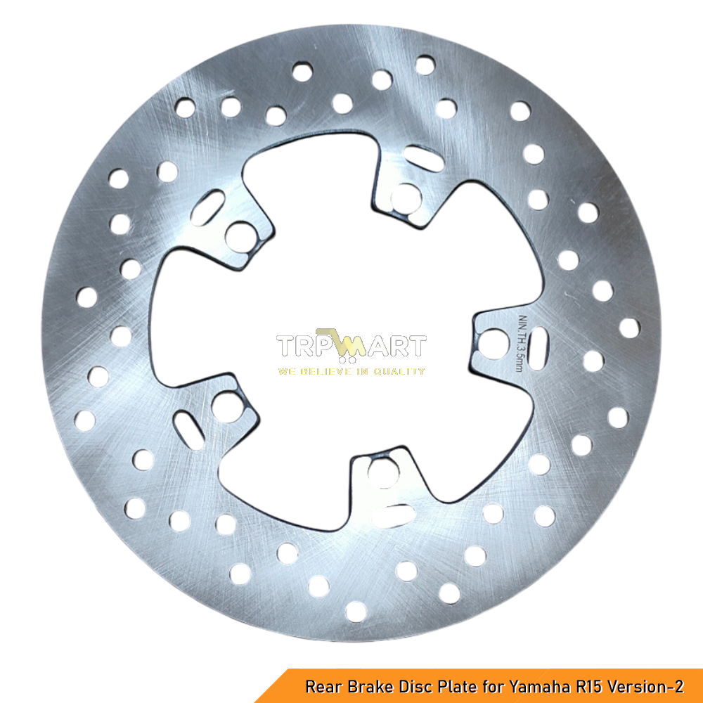 Rear Brake Disc Plate Compatible with Yamaha R15 V2 – Durable & High-Quality Replacement Part