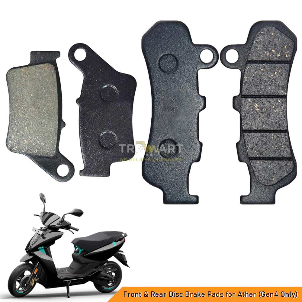 High-Performance Front & Rear Disc Brake Pads Compatible for Ather Electric Scooters Gen 4 - Enhanced Stopping Power & Durability