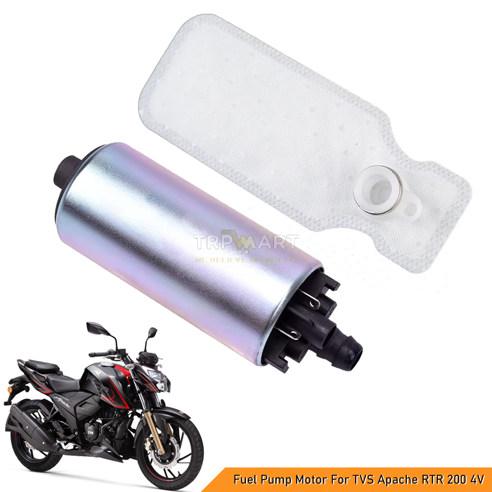 Fuel Pump Motor For TVS Apache RTR 200 4V + Free Fuel Pump Filter - Boost Engine Performance & Efficiency