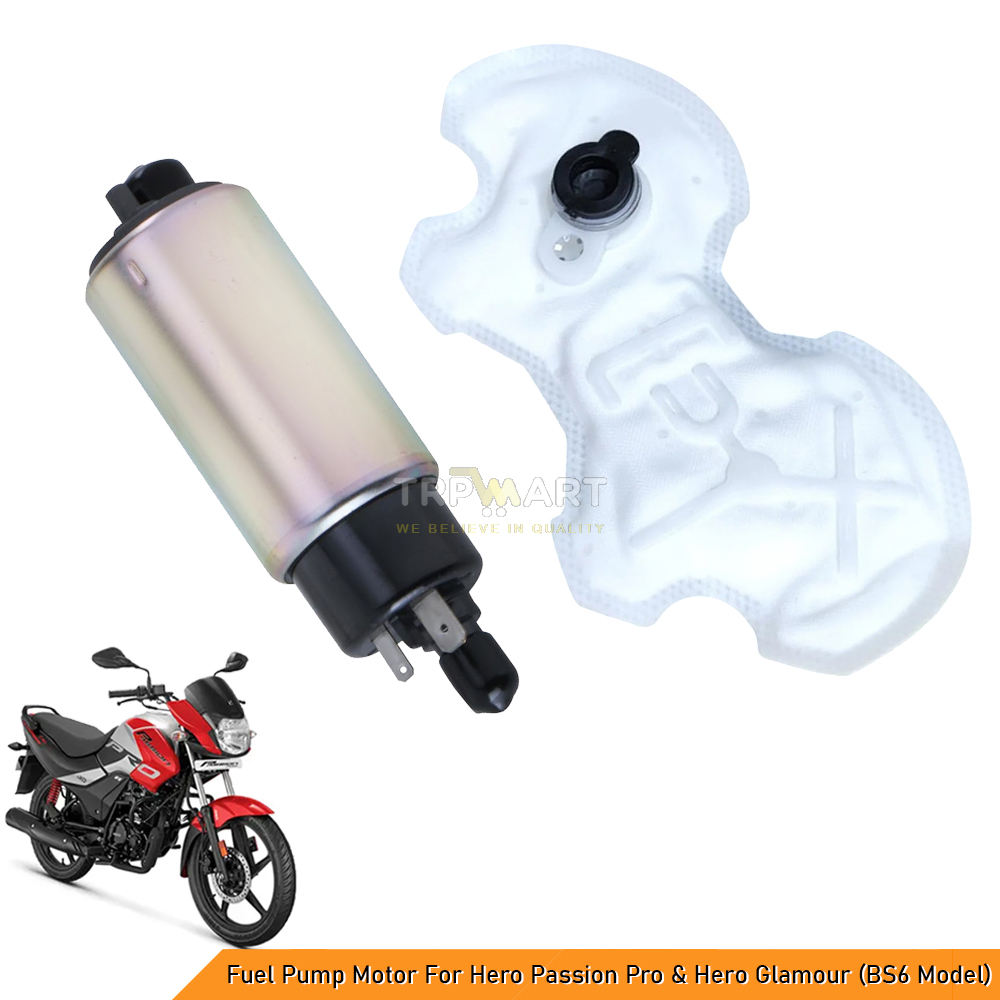 Fuel Pump Motor For Hero Passion Pro & Hero Glamour (BS6 Model) + Free Fuel Pump Filter - Boost Engine Performance & Efficiency