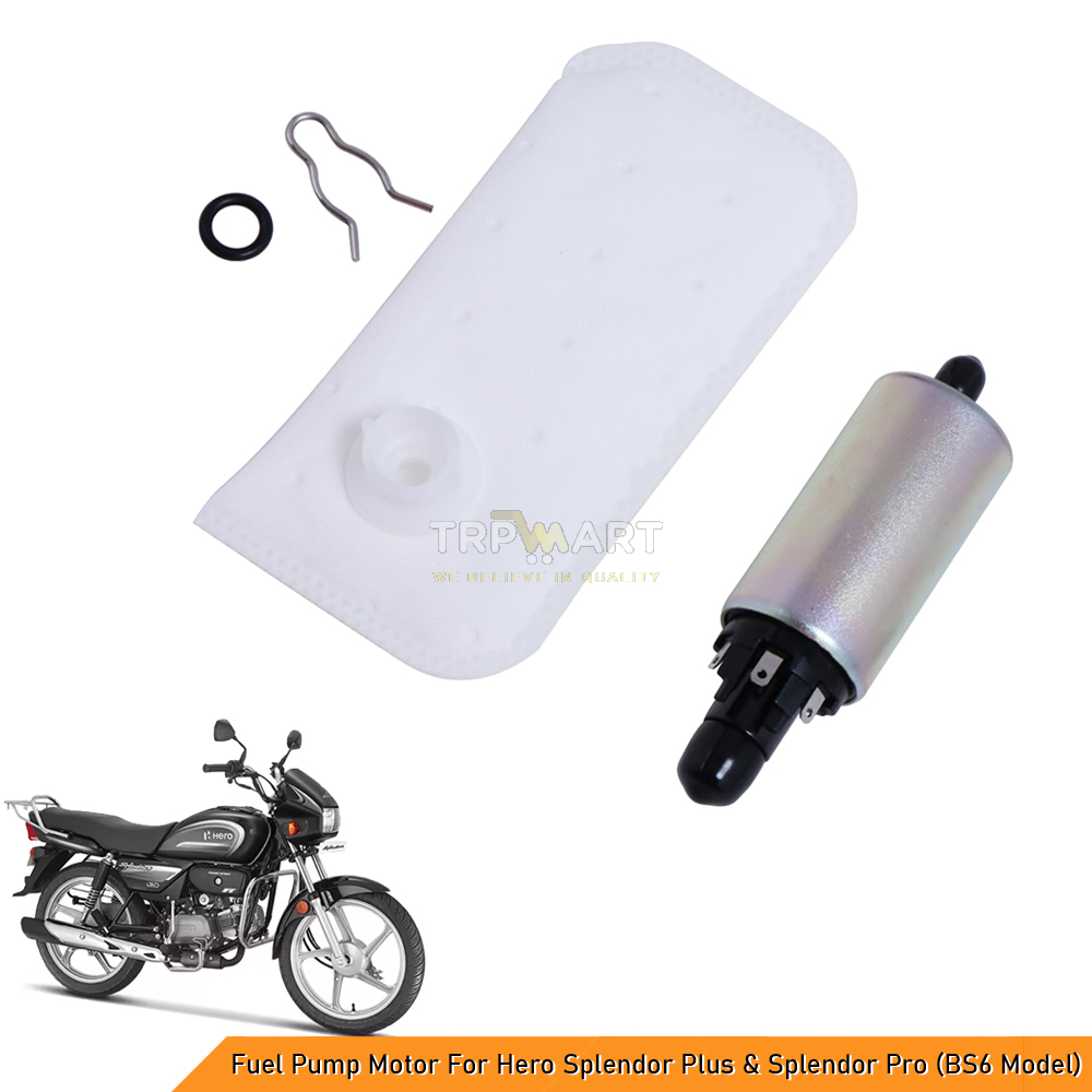 Fuel Pump Motor For Hero Splendor Plus & Splendor Pro (BS6 Model) + Free Fuel Pump Filter - Boost Engine Performance & Efficiency