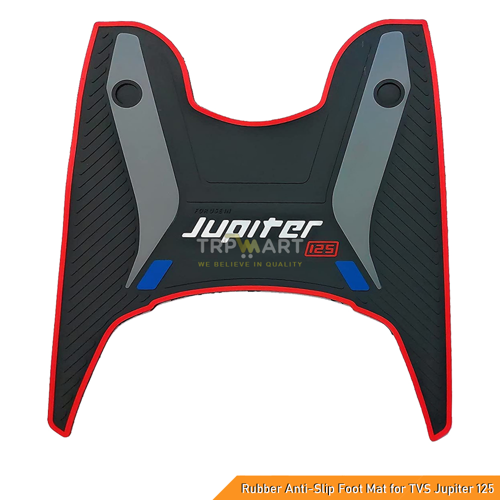 Premium TVS Jupiter 125 Scooter Floor Mat - Waterproof, Anti-Skid Rubber Foot Mat - Durable All-Weather Protection (Multi Color)