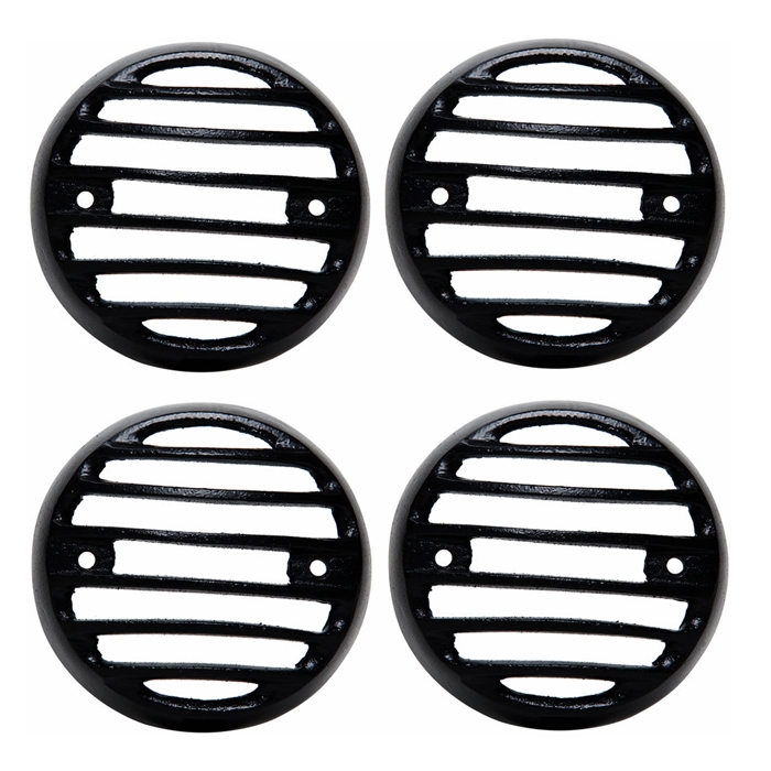 Black Alloy Metal Headlight Grill Set For Royal Enfield Classic Reborn 350 – Made In India