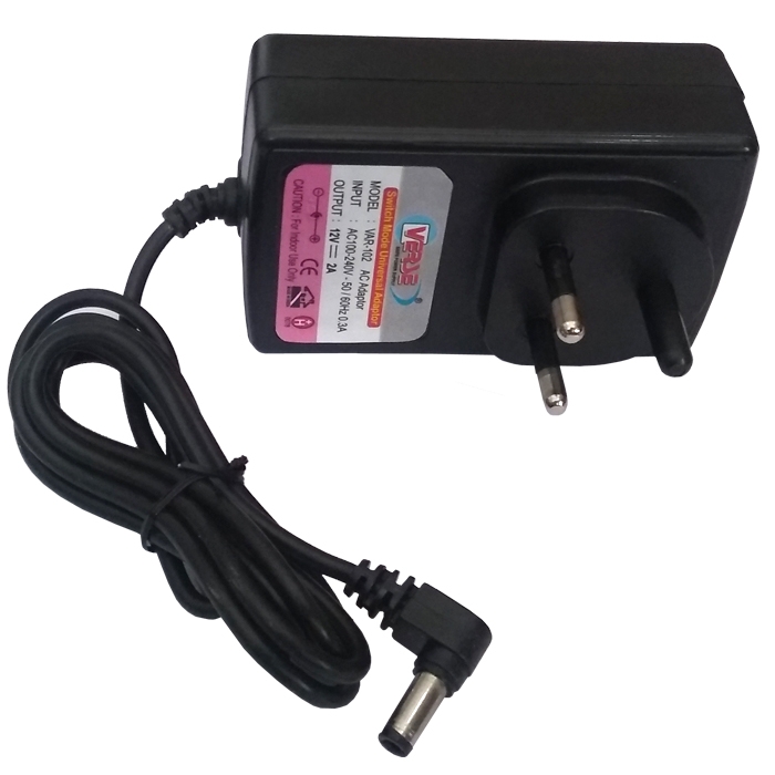 12V 2A Power Adapter/ Power Supply AC Input 100-240V DC Output 12 Volt 2 Amp 24 Watt Adapter, Charge, PC LCD Monitor Supply (3 Months Warranty)