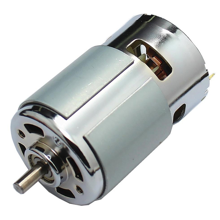775 DC Motor 12V-24V Large Torque Micro Electric Motors for Multipurpose Uses like DC Fan/ Power Tool/ Vacuum Cleaners Fans/ Drill Screwdriver/ DIY Project - Double Ball Bearing (3000-8000 RPM*)