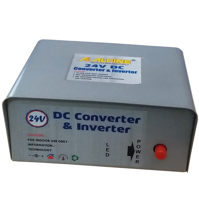 24V DC to 220V AC 100 Watt Converter/ Inverter for Home, Car, School Bus DVR Camera, Solar Panel, Color TV, Mobile Charger, CFL