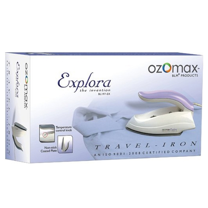 ozomax explora travel iron