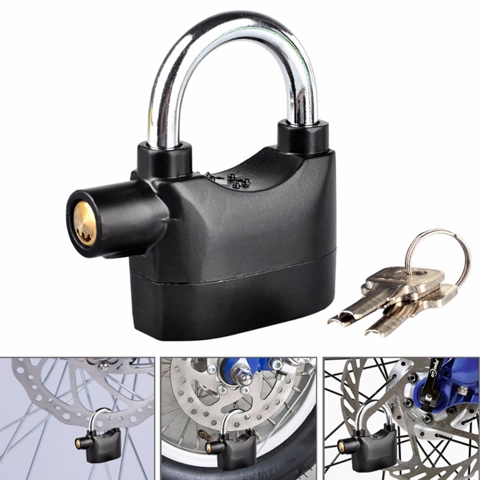 Anti Theft Alarm Lock Motion Sensor Lock Security Waterproof Padlock, Bike, Bicycle, Home, Shop, Office & Factory