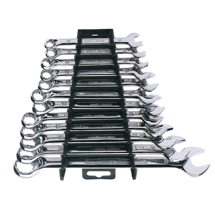 12 Pcs 6mm to 22mm Combination Wrench Ring Spanner Set, 12 Pcs Spanner Wrench Ratchet Ring Set Kit Mechanic Tool Kit For Home, Car Garage