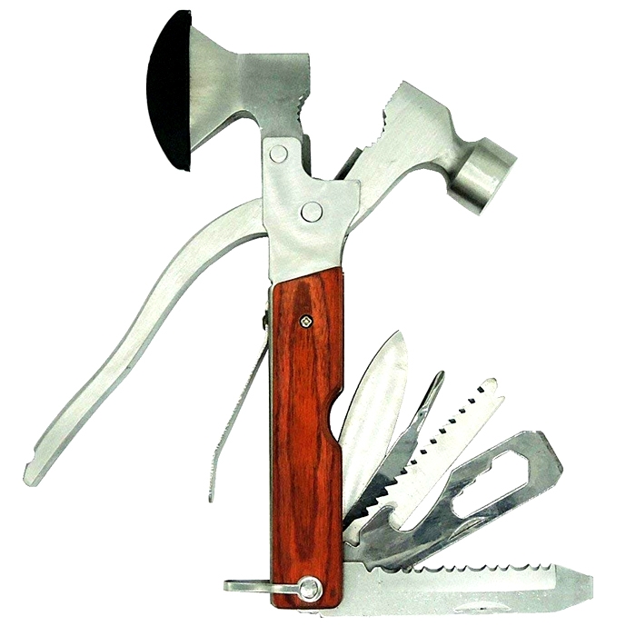 Multifunctional AXE Hammer Saw Pliers Knife Screwdriver Household Outdoor Survival Camping Tool With Carry Case