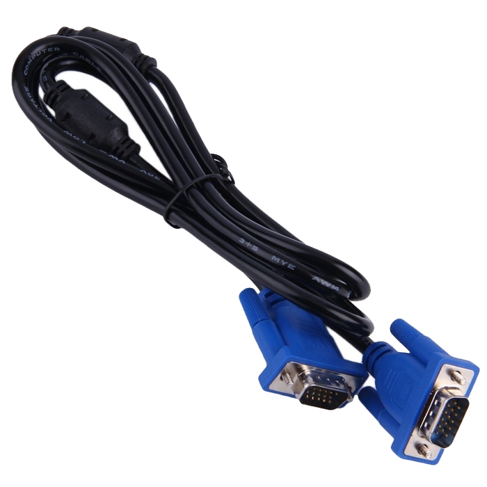 VGA 15 Pin Male to Male High Quality SVGA/ VGA Cable for Computer Monitor/Projector/ PC/ TV/ LCD/ LED