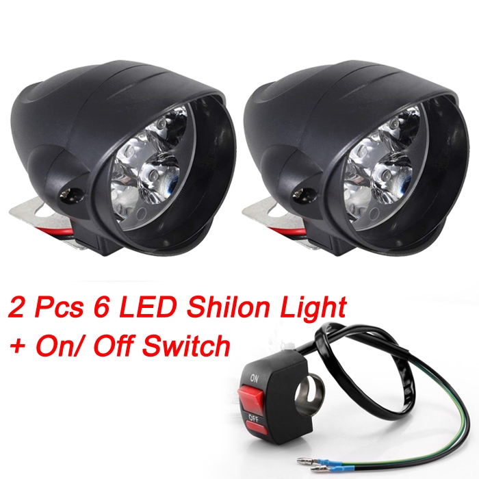 100% Original 6 Led Shilon Fog Light, Waterproof Rocket Headlight Driving Spotlights Led Bulb 10W For Motorcycle And Cars