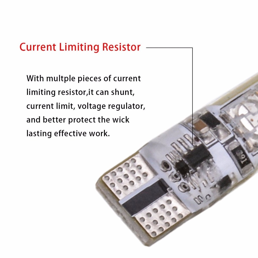 T10 RGB 6 SMD LED Car/ Bike Parking Lights Bulb with Remote Control 13