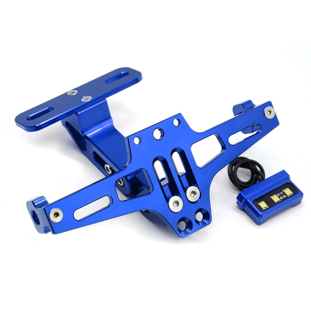 Adjustable Aluminum Motorcycle License Number Plate Holder Bracket