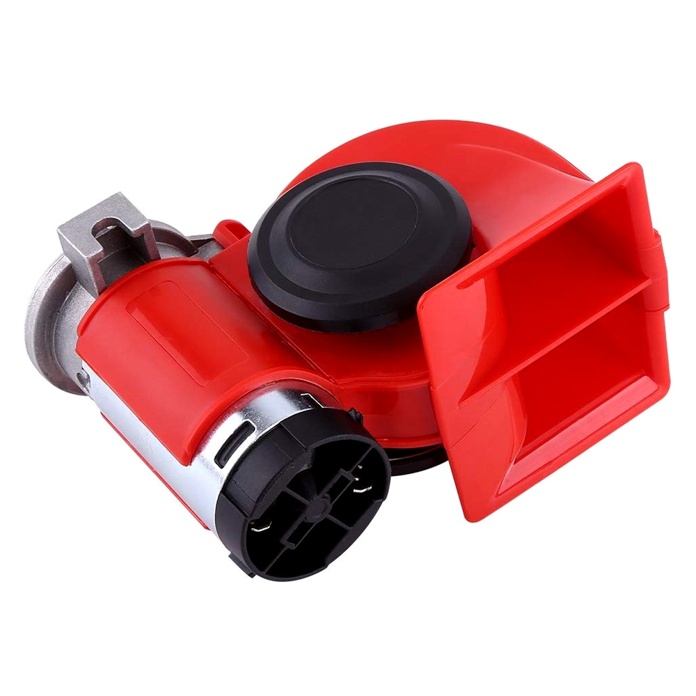 12V/115dB Red 2 Trumpet Air Horn Compressor Loud for Car Boat L