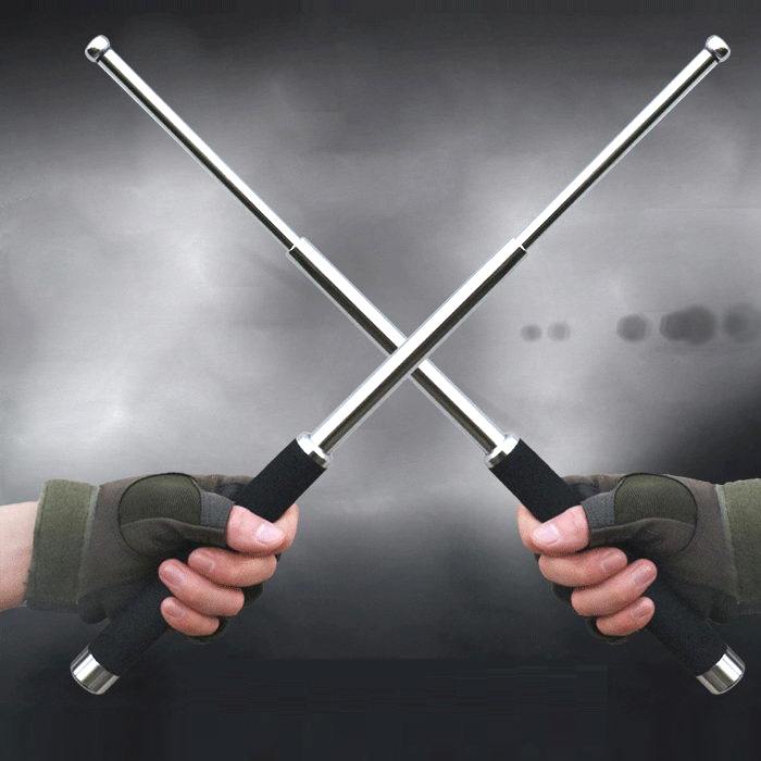 Self Defense Security Baton Telescopic Folding Metal Stick, Safety Rod