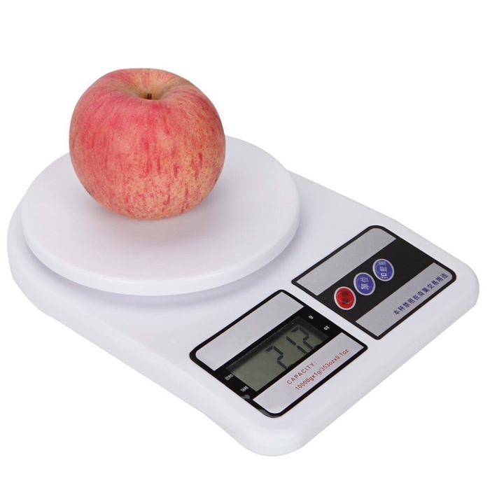 10Kg x 1g Digital Electronic Kitchen Scale Electronic Balance 10000 gm Weight Scale for Bodybuilding Diet, Postage Parcel Weighing Weight