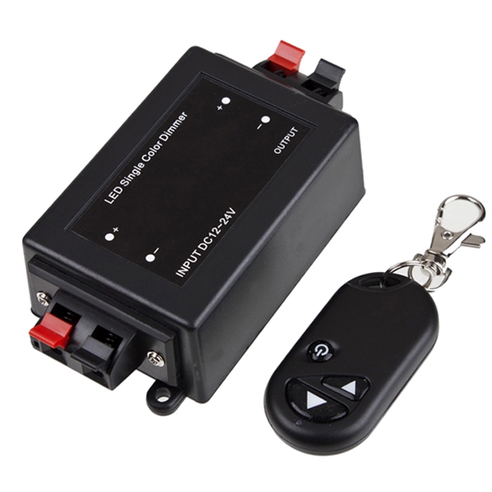 Wireless LED Dimmer 3 keys RF Remote LED Single Color 8A Wireless Controller DC 12-24V 96W for LED 5050, 3528, 3014 Strip Light