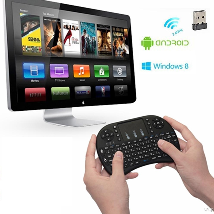 Rechargeable 2.4G Mini Wireless Keyboard Touch-Pad Mouse Combo Remote for XBMC Android TV, PC TV Box, Smart TV, Computer & Laptop