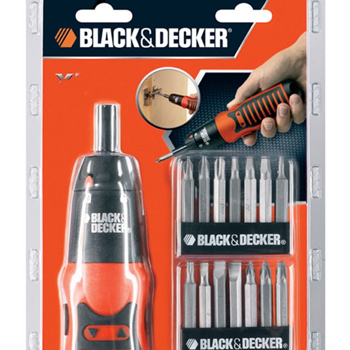 BLACK+DECKER 6V Alkaline Cordless Powered Screwdriver with (4) AA