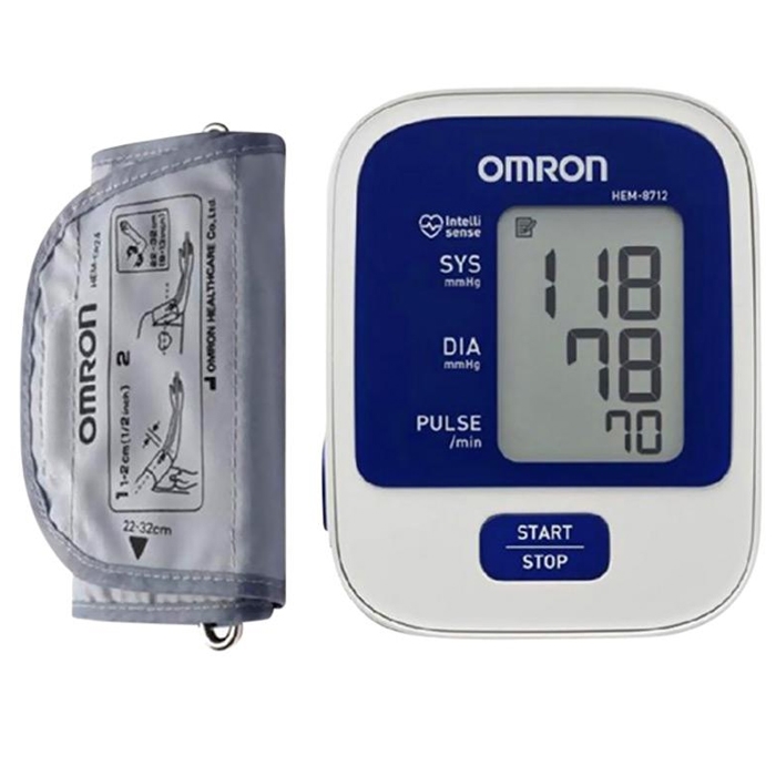 Omron Accurate New Series Digital Blood Pressure Monitor HEM-8712 for For Upper Arm