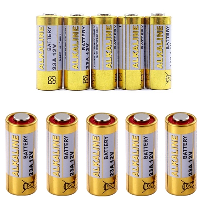 INVENTO 15pcs 23AE 12V Alkaline Battery Non Rechargeable High Voltage Cell  Car Remote A23, V23GA, MN21