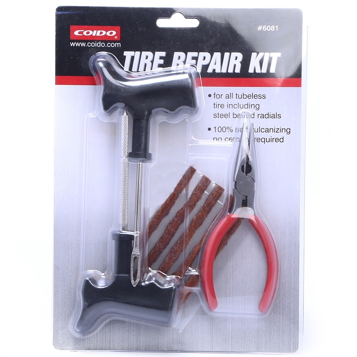COIDO 6081 Tyre Puncture Repair Kit For All Tubeless Tire/ Tyre of Cars & Bikes