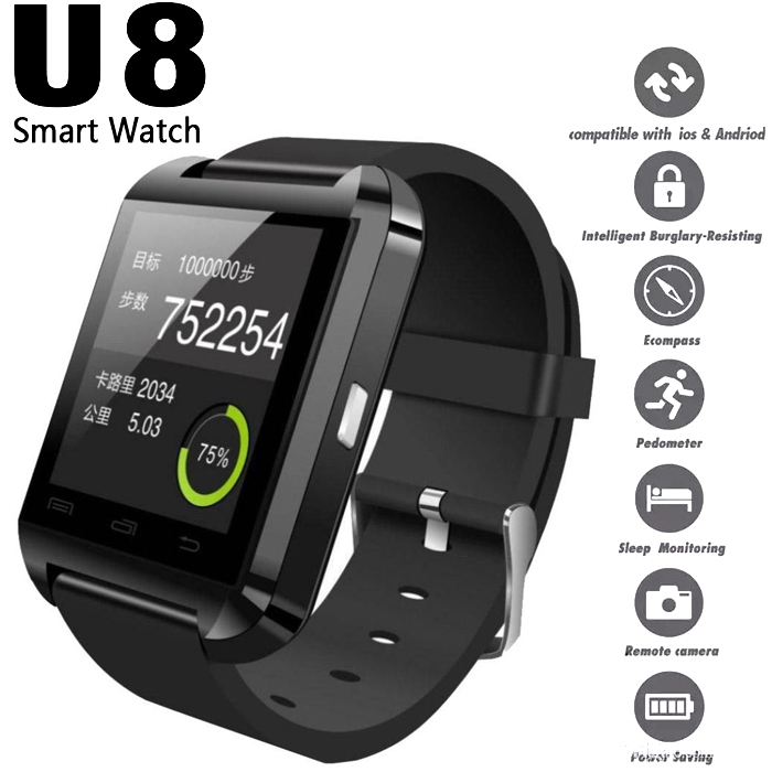 U8 Smart Watch Phone For Android IOS Bluetooth Wrist Watch