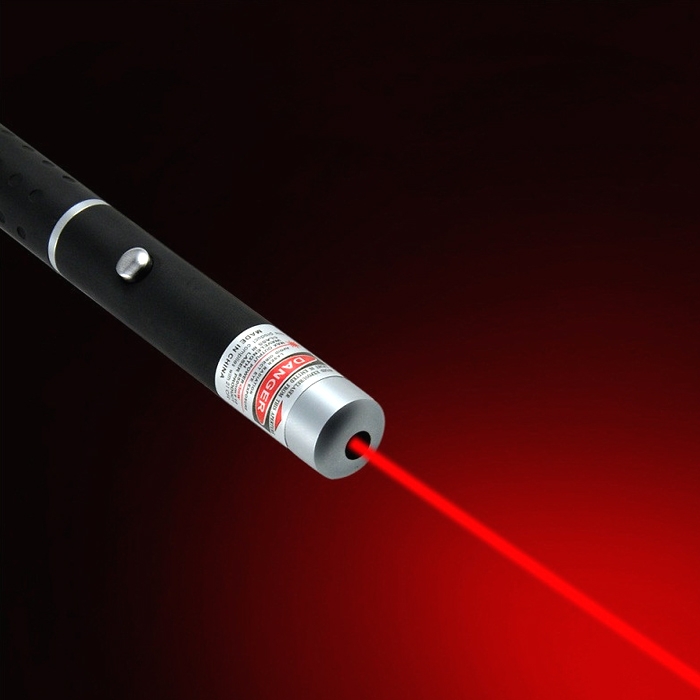 50mW High Power Beam Red Laser Pointer Pen Red Laser Pen + 2 Battery Free